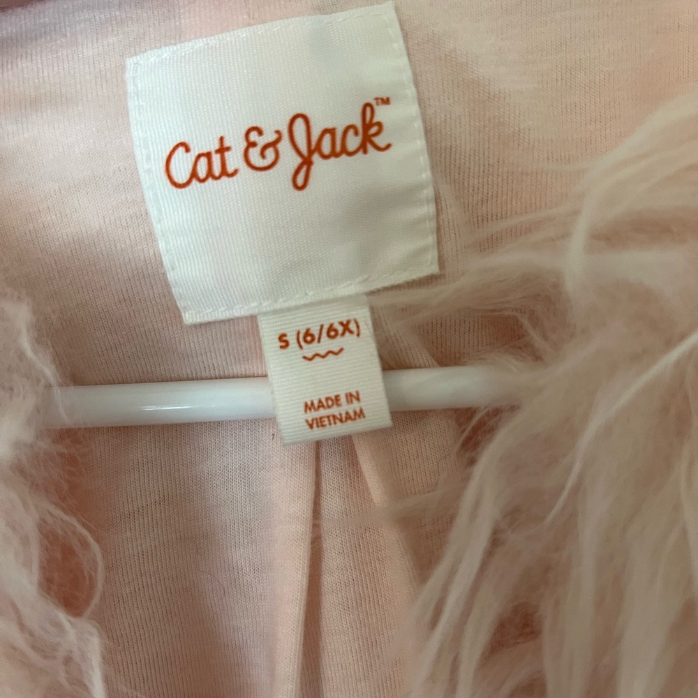 Cat & Jack Girls Faux Fur Jacket - Picture 2 of 4